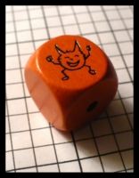 Dice : Dice - 6D - Orange Unknown Figure - JA Trade July 2010